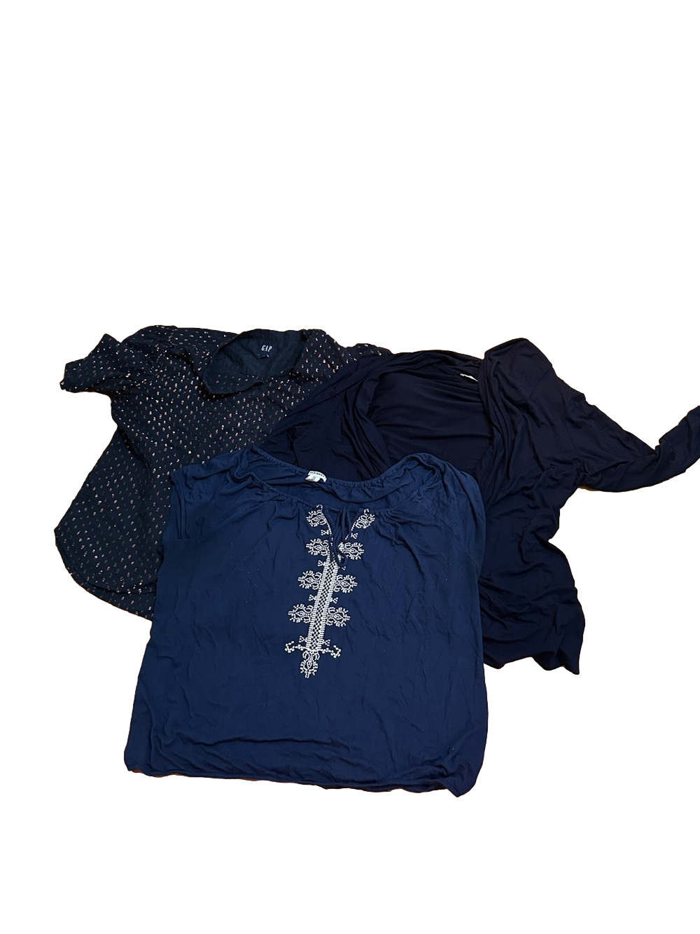 Lot of 3 Navy Blue Women's Tops - XXL